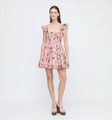 CouturebudThe Charlotte Nap Dress - Rose Calico Trellis