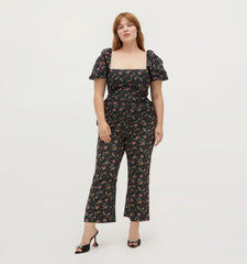 Couturebud The Winston Pant - Multi Berry Crepe