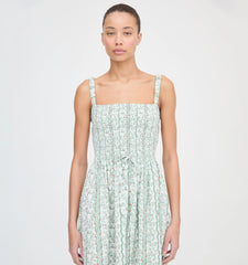 Couturebud The Anita Nap Dress - Green Provence Floral