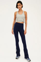 Raquel High Waist Flared Legging - Indigo/White/Black