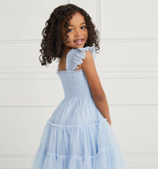 Couturebud The Tiny Tulle Ellie Nap Dress - Powder Blue Tulle