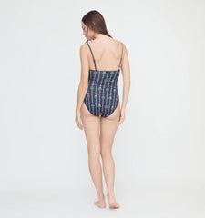 CouturebudThe Giana Swimsuit - Navy Trailing Fern