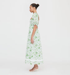 CouturebudThe Scarlett Nap Dress - Green Sweet Peas