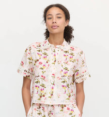 Couturebud The Annette Top - Pink Bluebonnet