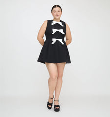 Couturebud The Blythe Bow Dress - Ivory Bows