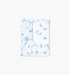 Couturebud The Crib Sheet - Blue Botanical