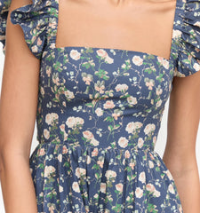 Couturebud The Pippa Dress - Navy Bluebonnet