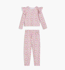 Couturebud The Tiny Eleanor Legging Set - Pansy in Pink Multi