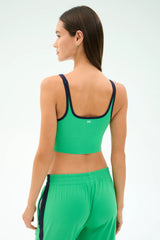Cait Rigor Bralette - Grass/Indigo