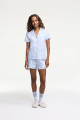 Couturebud x Roller Rabbit Starry Nights Lattice Polo Pajamas