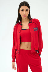 Hayes Varsity Rigor Jacket - Pirate Red