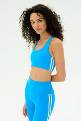Ella Airweight Bra - Riviera/White