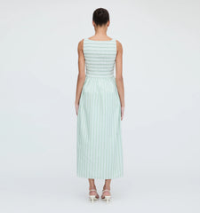 CouturebudThe Cosima Nap Dress - Apple Green Stripe