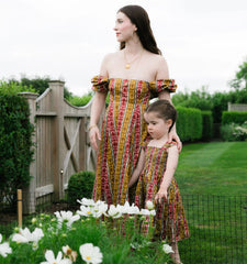 Couturebud The Matilda Dress - Ikat Topiary