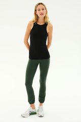 Kiki Rib Tank Full Length - Black