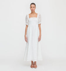 CouturebudThe Scarlett Nap Dress - White Patchwork Organza