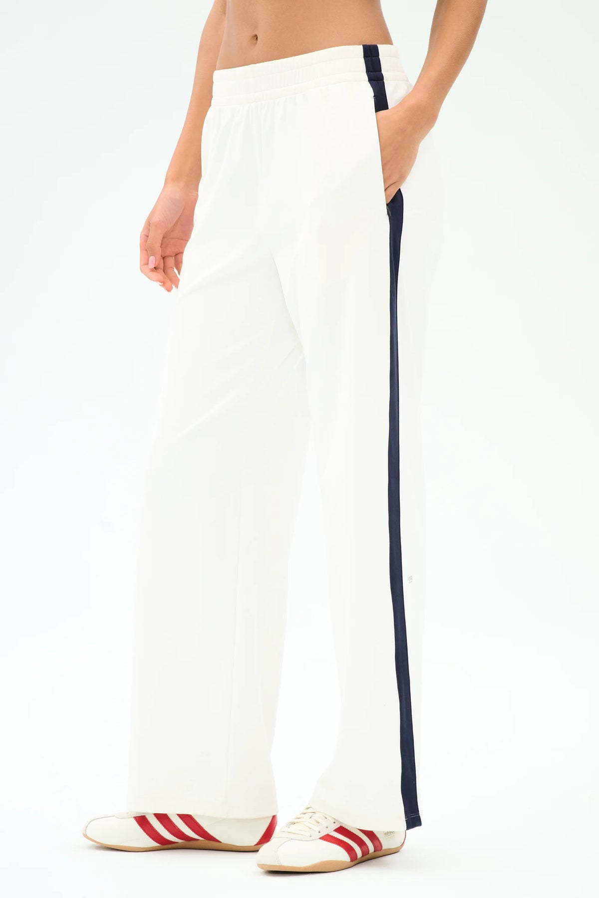 Maxie Rigor Track Pant - White/Indigo