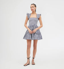 Couturebud The Charlotte Nap Dress - Navy Stripe