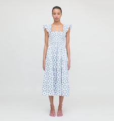 CouturebudThe Ellie Nap Dress - White Cisco Trellis