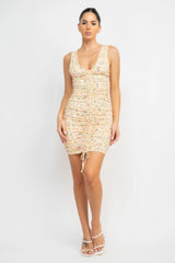 Ditsy Floral Ruching Dress