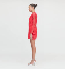 Couturebud The Eliza Mini Dress - Poppy Lace