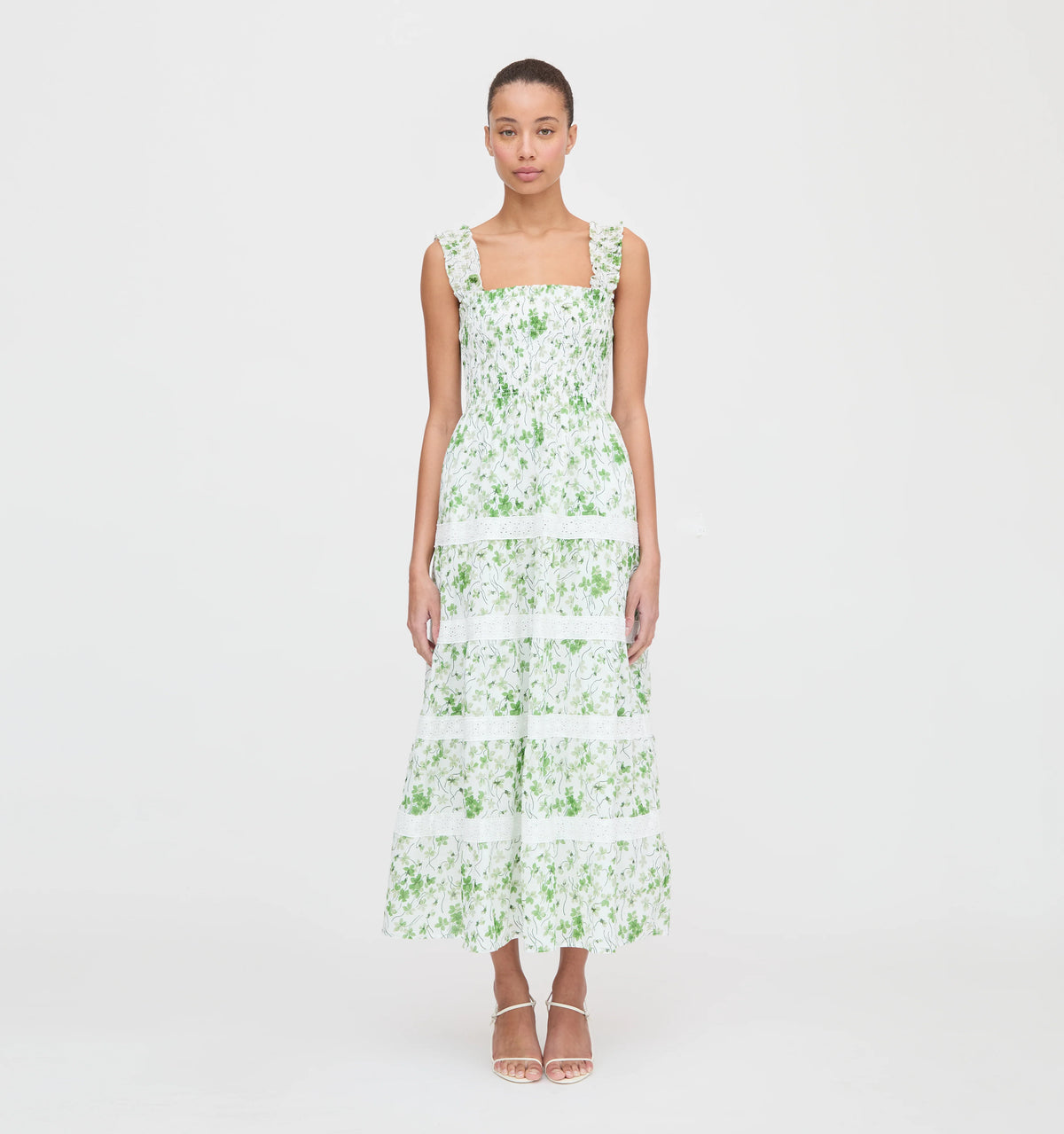 CouturebudThe Kimmy Nap Dress - Green Sweet Peas