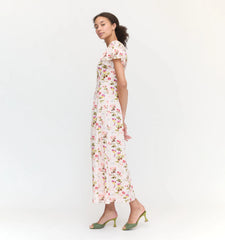 Couturebud The Dominique Dress - Pink Bluebonnet