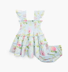 Couturebud The Baby Ellie Nap Dress - Hydrangea Chintz