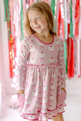 Myra Knit Dress - Sugarplum Santa (Pre-Order)