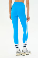 Ella High Waist Airweight 7/8 - Riviera/White
