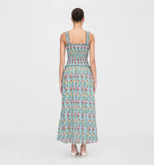 Couturebud The Azalea Maxi Nap Dress - Geranium Stripe
