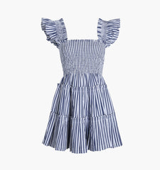 Couturebud The Charlotte Nap Dress - Navy Stripe