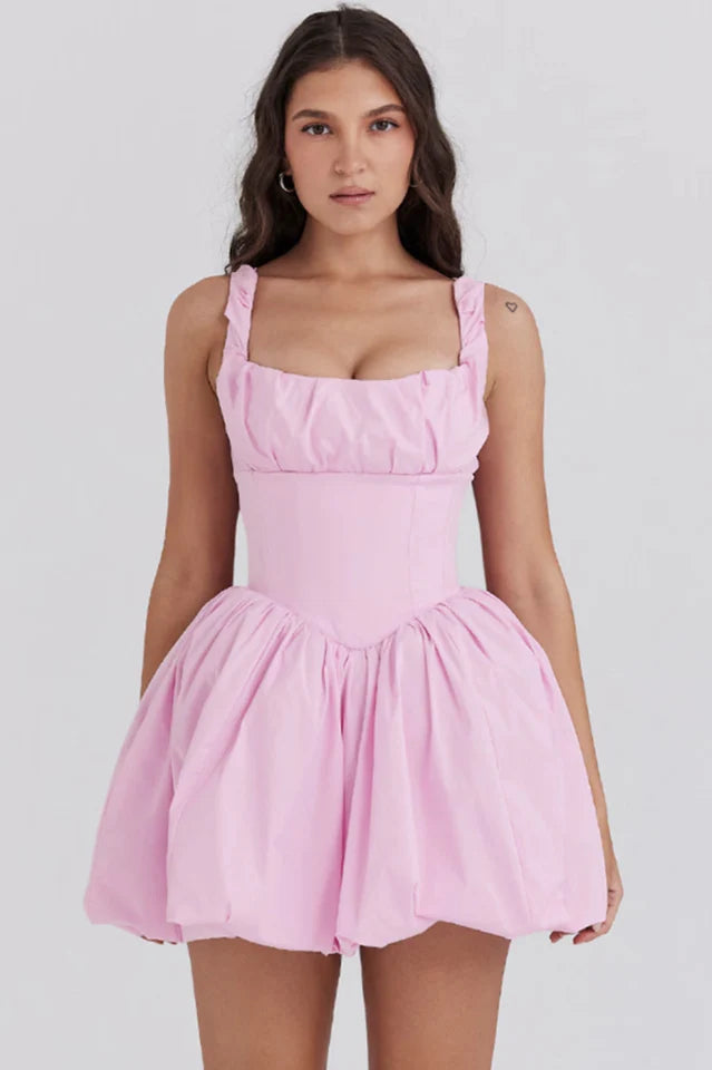 Le Puff Cotton Tulle Mini Dress