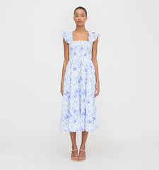 CouturebudThe Ellie Nap Dress - Blue Sweet Peas
