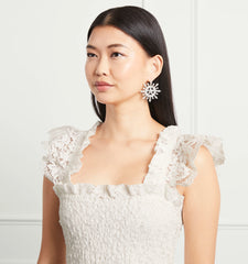 Couturebud The Snowflake Earring - Silver