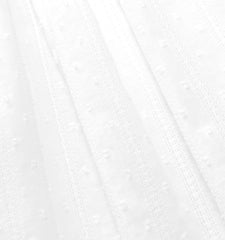 Couturebud The Tiny Paz Set - White Linear Swiss Dot