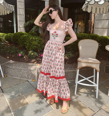 CouturebudThe Pippa Dress - Poppy Block Print