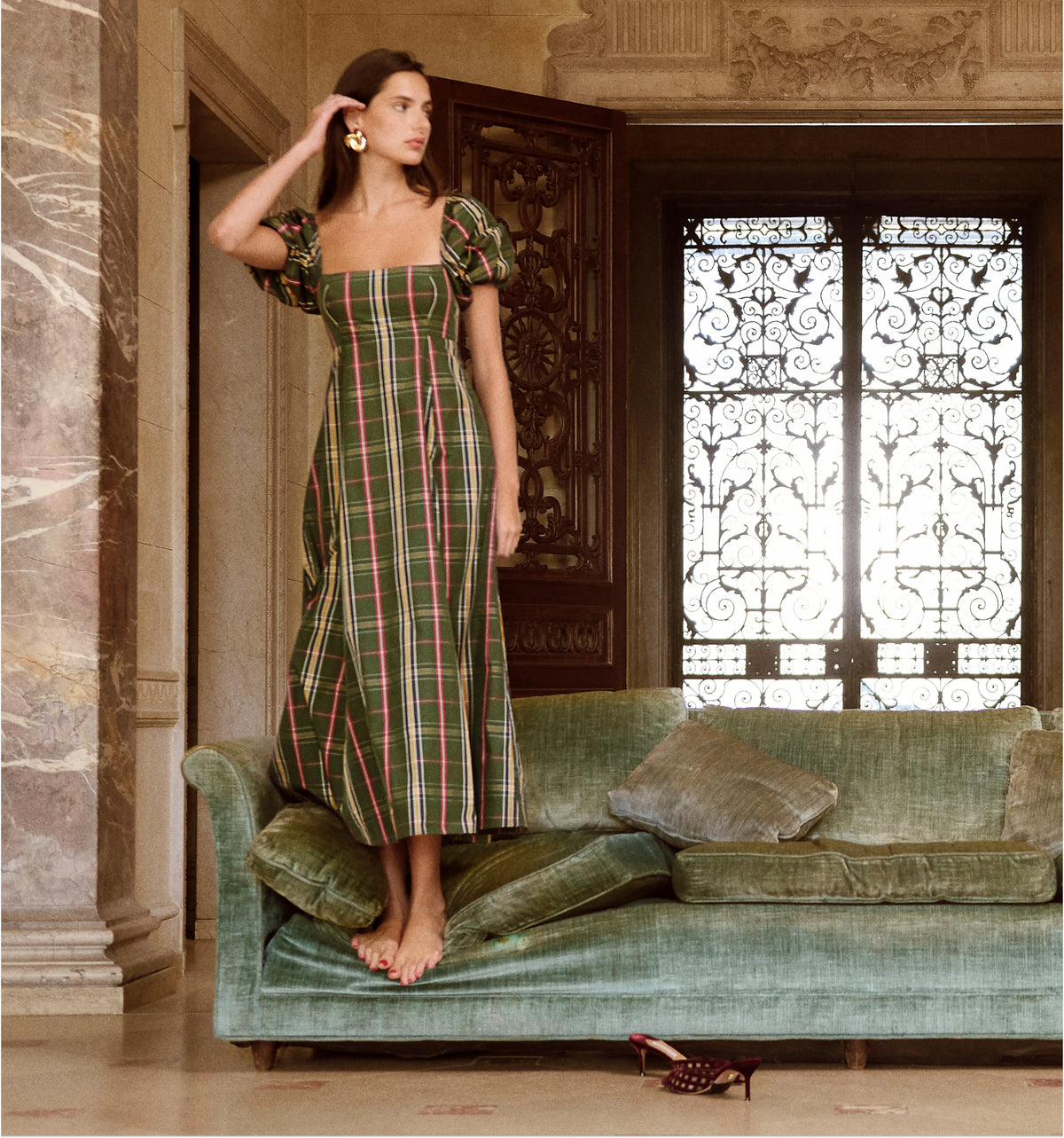 Couturebud The Matilda Dress - Juniper Tartan