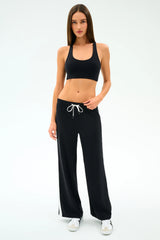 Willow Airweight Wide Leg - Black/White