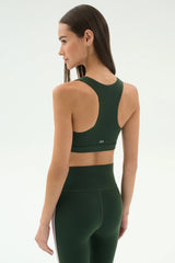 Lexi Rigor Bra - Military/Blush