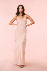 Radiance Floral Ruffle Maxi Dress