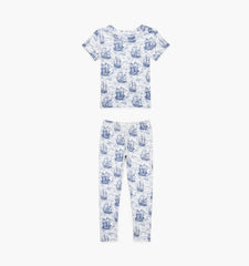 Couturebud The Baby PJ Set - Navy Mariner's Toile