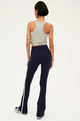 Raquel High Waist Flared Legging - Indigo/White/Black