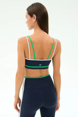 Eva Rigor Double Strap Bra - Indigo/Spearmint