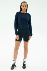 Brooks Fleece Long Sleeve Sweatshirt - Indigo