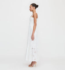 CouturebudThe Anjuli Nap Dress - White Trellis Broderie