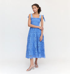 Couturebud The Ribbon Ellie Nap Dress - Sky Blue Lace