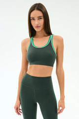 Robbie Airweight Bra - Military/Spearmint