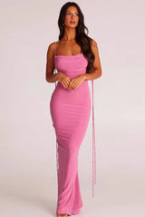 Jiani Slip Backless Gown
