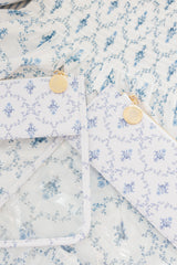 Couturebud The Hill House x Erica Wilson Large Project Pouch - Blue Trellis